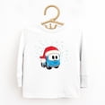 thumbnail image 3 of Leo the Truck Santa Hat Snow - Toddler Long Sleeve Graphic Tee, 3 of 12