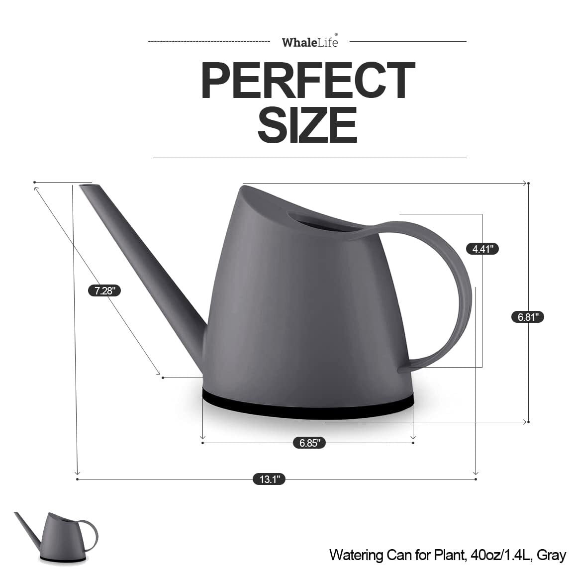 Indoor Watering Can for House Bonsai Plants (1.4L, Green)
