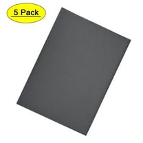 Uxcell 360 Grits Waterproof Sandpaper Wet Dry Sand Paper Wood Furniture Finishing Silicone Grey 5pcs