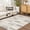 Light Slate, White, Gray / Allete, variant on Hauteloom Alexey Broken Striped Area Rug - Modern Geometric Carpet for Living Room, Bedroom Area Rug - Contemporary - Light Silver, Metallic Silver, Silver Gray - 5'3" x 7' (5x7 Area Rug)