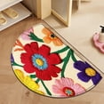 thumbnail image 2 of SIYTUAU Semicircle Door Mat 16X24 Inches Absorbent Non Slip Foot Mat Household Entrance Rug Dirt Resistant Floor Mat For Kitchen Bathroom Polyester B, 2 of 7
