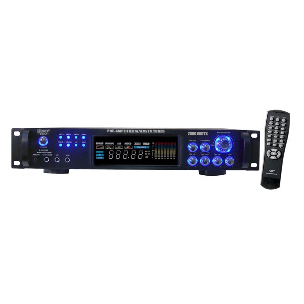 Pyle P2001AT 2000W Hybrid Pre Amplifier with AM/FM Tuner