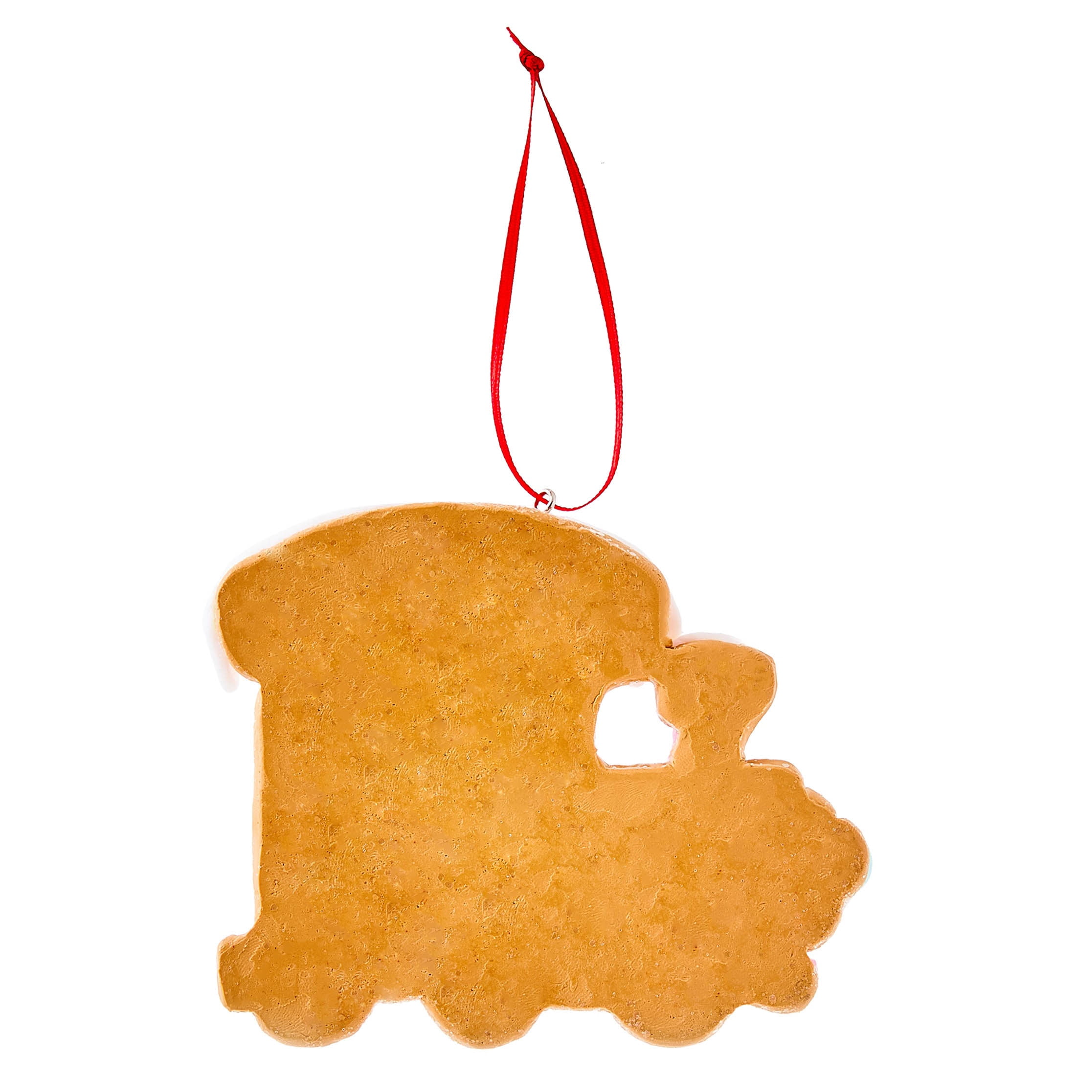 Multicolor Clay Dough Gingerbread Train Christmas Ornament, 3.5", by Holiday Time