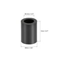 thumbnail image 2 of Uxcell ABS Round Spacer Washer 5.4mm Inner Dia. 9mm Outer Dia. 12mm Height for M5 Screws Black 500Pcs, 2 of 5