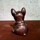 thumbnail image 3 of Ebony wood carved dog figurine, pair of dogs, large lucky dog, French Bulldog, rosewood carving, twelve zodiac dog., 3 of 3