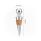 thumbnail image 4 of Tapón para botella de vino, 2 tapones para botellas, tapón de champán de acero inoxidable, tapón de vino reutilizable para sellar al vacío vino espumoso champán, vino tinto y cerveza, 4 of 5
