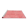thumbnail image 2 of Ahgly Company Machine Washable Indoor Square Abstract Red Modern Area Rugs, 5' Square, 2 of 4