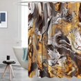 thumbnail image 4 of Abstract Shower Curtain Marble Colorful Shower Curtain for Bathroom Bathtub Home Decor with 12 Hooks 72"x72", 4 of 7