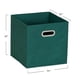 thumbnail image 2 of Juego de 6 cubos Storage Cube Bins Household Essentials, color verde, 2 of 5