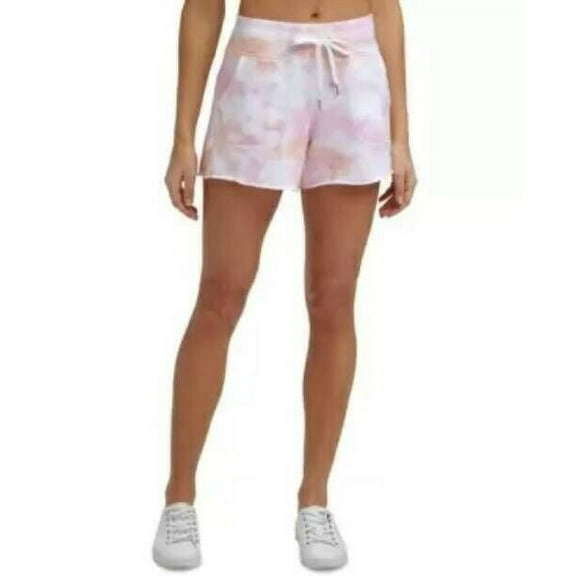 Calvin Klein Performance Tie-Dyed Terry Shorts Orange Pink Size L MSRP $40