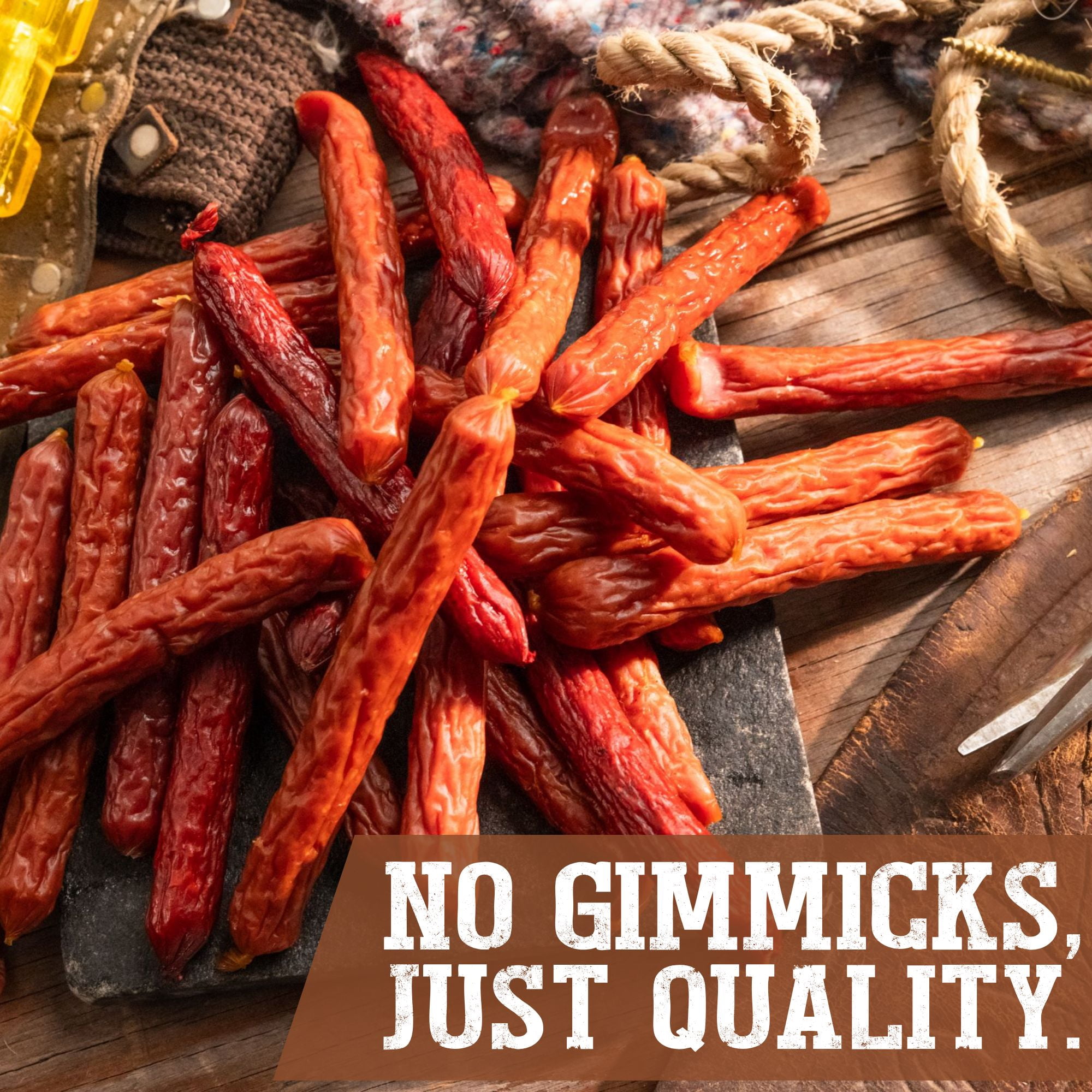 Cattleman's Cut Spicy Double Smoked Stick, Smoked Sausages, 12oz
