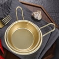 thumbnail image 5 of Cuencos de vino tradicionales coreanos Arroz crudo coreano Vino Senderismo Plato de sopa 12,5 cm 2 piezas Aluminio Amarillo Hecho en Corea, 5 of 5
