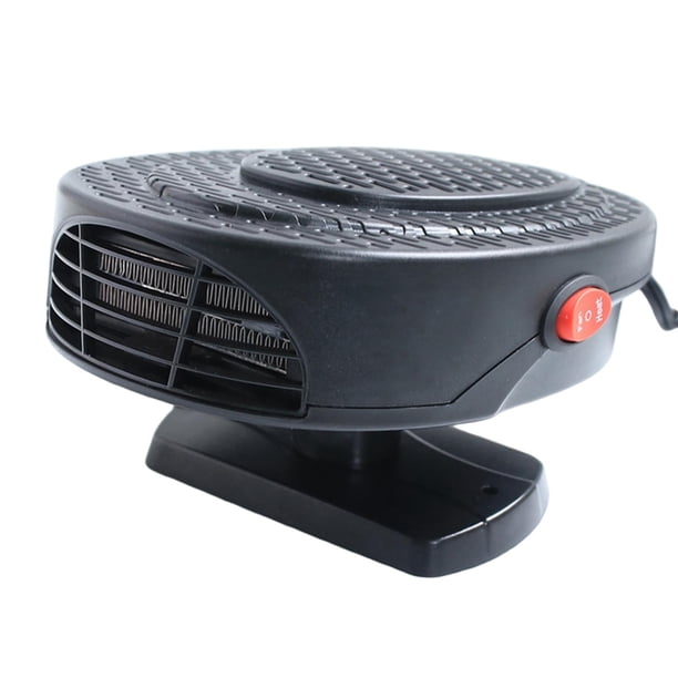 Calentador de coche 150 W Ajustable Camión Remolque SUV Desempañador Enchufe de encendedor de 12V Negro kusrkot Calentador de coche portátil