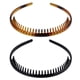 thumbnail image 5 of Diademas HUOGUO Diademas dentadas unisex de plástico x2, 5 of 5