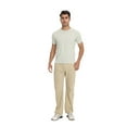 thumbnail image 5 of Zfeel Short Sleeve Crewneck T-Shirt, Men's 100% Cotton Super-Soft Blank Tee, Cream, 2XL, 5 of 6