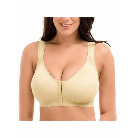 

Nananla Size S-5XL Women s Underwear Stretchy Solid Wide Strap Sport Bra