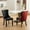 Black+Burgundy, variant on Modern Elegant Dining Chairs ( Of 2), White And Black, Solid Wood Frame, Pu Velvet Upholstery, Handmade Details, Luxury Cushion High Chairs, Legs, Pull-ups, 2 Pcs, + Sw2101wb