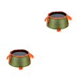 thumbnail image 2 of Sonducket cubo de pesca plegable poliéster contenedor de agua Verde 2Conjunto, 2 of 6