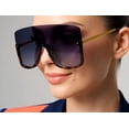 thumbnail image 5 of Women Fashion Sunglasses Oversized Tortoise Lentes Gafas, 5 of 7