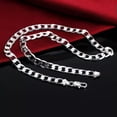 thumbnail image 4 of RSAMD cute gift 925 Silver fashion NOBLE women men 8MM chain classic Necklace JEWELRY-8MM 24inches, 4 of 5