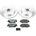 thumbnail image 3 of PowerStop Rear Z26 Street Warrior Carbon-Fiber Ceramic Brake Pad and Drilled and Slotted Rotor Kit Fits: CADILLAC Select Models K6385-26, 3 of 9