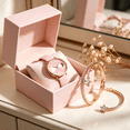 thumbnail image 4 of YATLTE Leather Women Watches, Ladies Dress Analog Quartz Date Classic Luminous Leather Strap Waterproof Female Wrist Watch, 4 of 5