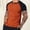 Orange, variant on COSFO Henley Golf Polos for Men Performance Button Colorblock Short Sleeve Tops Pullover Slim Fit Breathable Mens Classic T-Shirt