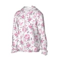 thumbnail image 2 of Fotbe Rose Flowers Men's Women's UPF 50+ Sun Protection Jacket Hooded Cooling Shirt with Pockets Hiking Outdoor Performance-Large, 2 of 9