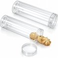 thumbnail image 1 of Storage Container Round Cookie Containers Cookie Storage Plastic Cracker Keeper Transparent with Lid Airtight Spaghetti Clear Cylinder CookieHolder FoodStorage, 1 of 7