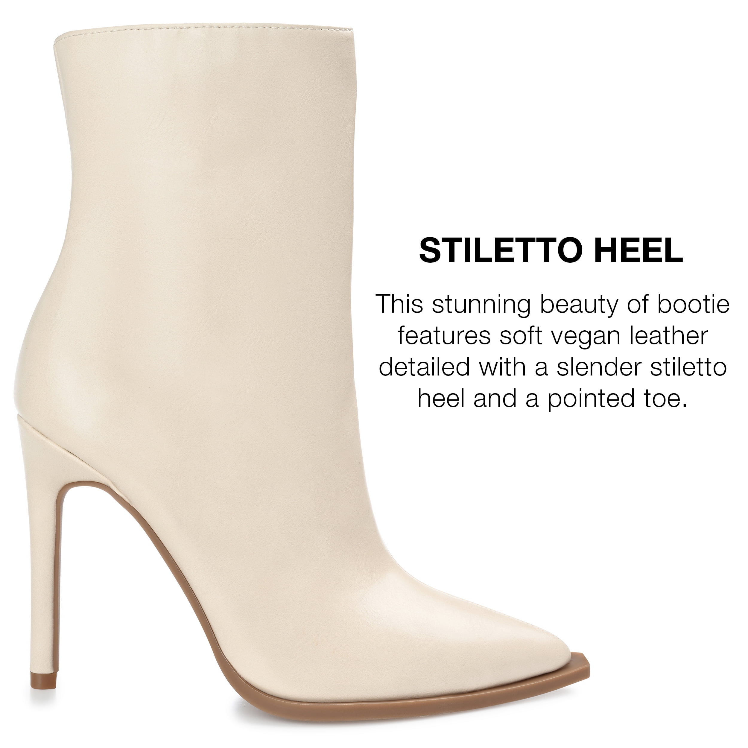 Journee Collection Womens Limma Pointed Toe Stiletto High Ankle Booties