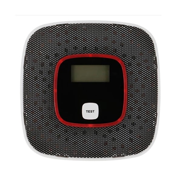 Alarma de gas de monóxido de carbono con pantalla LCD Detector de gas de envenenamiento con advertencia de voz Sensor de gas natural Probador de humo