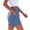 Blue, variant on Zynoxe Women's Shorts Casual Elastic Waist Drawstring Gym Shorts for Women Trendy Baggy Plaid Pockets Shorts S
