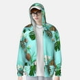 thumbnail image 4 of Kll Tropical Pineapple Print Men'S Women’s Upf 50+ Sun Protection Outdoor Hoodie Jacket Long Sleeve Fishing Hiking Performance Shirt- 3x-Large, 4 of 8