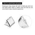 thumbnail image 5 of Belt Buckle End Tips, 6mm Ribbon Crimp Clasps for DIY Silver Tone 24Pack, 5 of 6