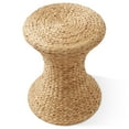 thumbnail image 5 of Casafield Hourglass Side Table - Natural, Handwoven Water Hyacinth, Boho Wicker End Table for Bedroom, Entryway, Living Room, Office, 5 of 7