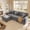 3 Seats+1 Ottoman Gray, variant on LINSY HOME L Shape Sectional Sofa for Living Room, Sofa Couch for Modern House, 3 Seater Gray Sofa Sets
