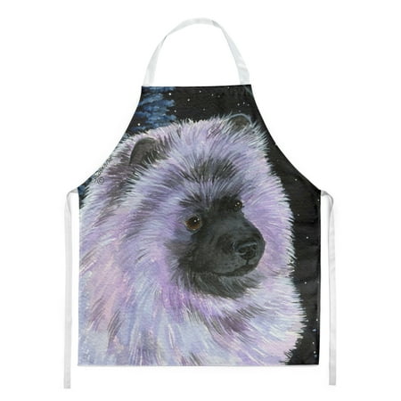 Carolines Treasures SS8412APRON Starry Night Keeshond Apron Large multicolor