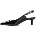 thumbnail image 3 of Journee Womens Paulina Kitten Heel Sling Back Pointed Toe Pumps, Widths Available, 3 of 10