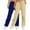 Khaki, variant on Aloohaidyvio 2 Pack Womens Drawstring Sweatpants 2024 Baggy Wide Cotton Stretch Straight Leg Pants with Pockets