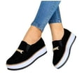thumbnail image 4 of YUNAFFT Clearance Shoes Women, Women's Sports Thick Soled Solid Color Breathable Casual Shoes, 4 of 4