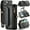 Black, variant on Crossbody for iPhone 15 Pro Case Wallet【RFID Blocking】with 7-Card Holder Zipper Bills Slot, Soft PU Leather Magnetic Shoulder Wrist Strap for iPhone 15 Pro Wallet Case Women