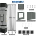 thumbnail image 4 of SANOPY Heavy Duty 10'x 20' Pop up Canopy, Thicken EZ Pop-up Canopy Tent Outdoor Portable Canopy for Weddings, Commercial Waterproof and UV 50+ Gazebo with Roller Bag， Gray, 4 of 9