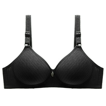 

Eashery Women s Full Coverage Comfort Wirefree Bra Bandeau Bra Padded Black 42 95