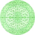 thumbnail image 1 of Ahgly Company Indoor Round Medallion Green Traditional Area Rugs, 7' Round, 1 of 1