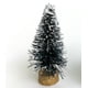 thumbnail image 1 of Mini cepillo para botellas de sisal, 10 Uds., árboles de Navidad cubiertos de nieve (verde oscuro con fondo de madera), 1 of 9