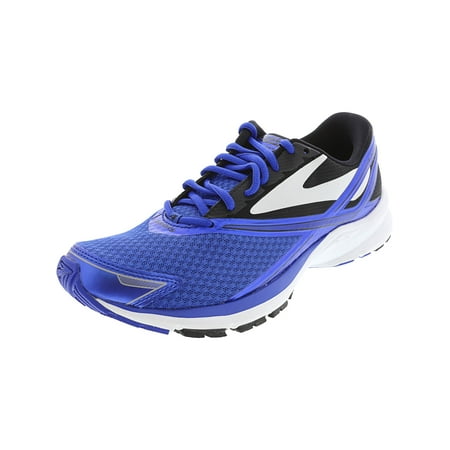 Brooks Men's Launch 4 Electric Blue / Black White Ankle-High Mesh Running Shoe -