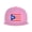 Pink, variant on Snapback Hat Puerto-Rico Flag Adjustable Flat Bill Brim Hat for Men Women Casual Wear Black