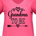 thumbnail image 3 of Inktastic 1st Time Grandma Announcement Women's Plus Size V-Neck T-Shirt, 3 of 4