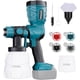 thumbnail image 1 of Rociador de pintura mejorado para Bos*ch, batería Li-ion 18V. Pistola HVLP inalámbrica con depósito 1200 ml + 200 ml, ideal para pintura interior/exterior de casa: paredes, cerca, muebles., 1 of 7