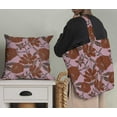 thumbnail image 5 of Soimoi Floral Print,Cotton Cambric, Quilting Fabric Sold by The Yard 42 Inch Wide, Medium Weight Cotton Fabric, SewingSupplies,Rust Brown, 5 of 6